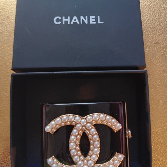 Chanel cuff bracelet black with pearls - Picture 9 of 9